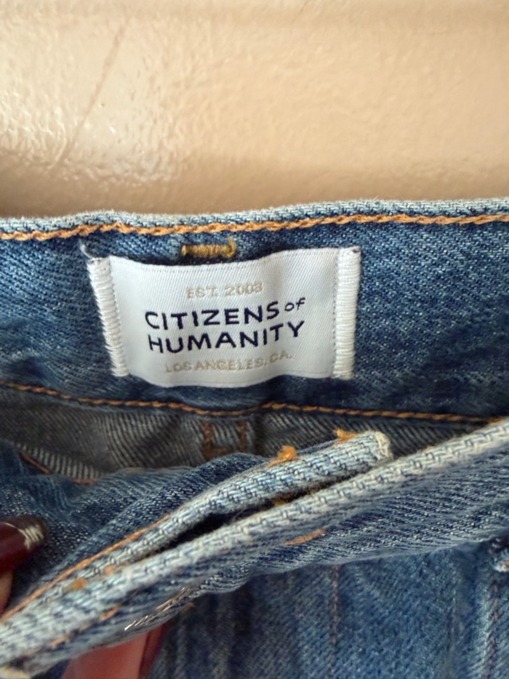 Citizens of Humanity Marcelle Cargo Jeans iElysian Blue Carpenter Denim Pants 30 - Picture 11 of 13